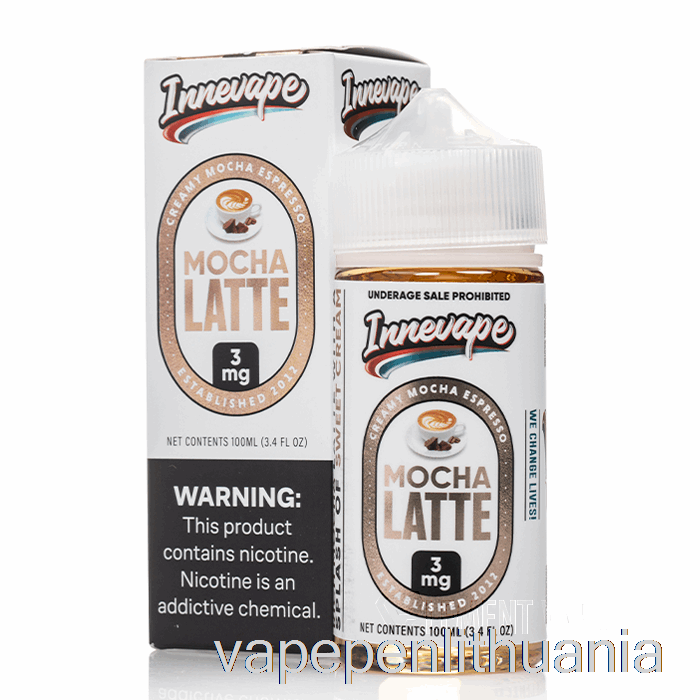 Mocha Latte - Innevape - 100ml 3mg Vape Skystis